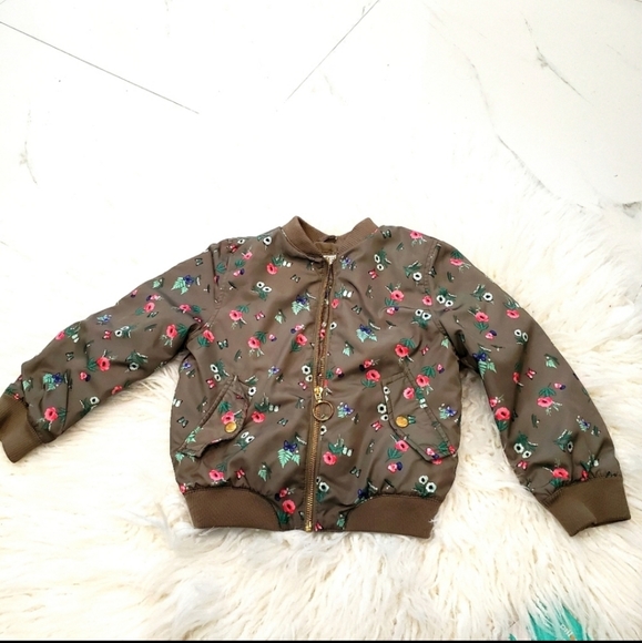 H&M USA 4-5 Youth Floral Print Jacket - Picture 14 of 14